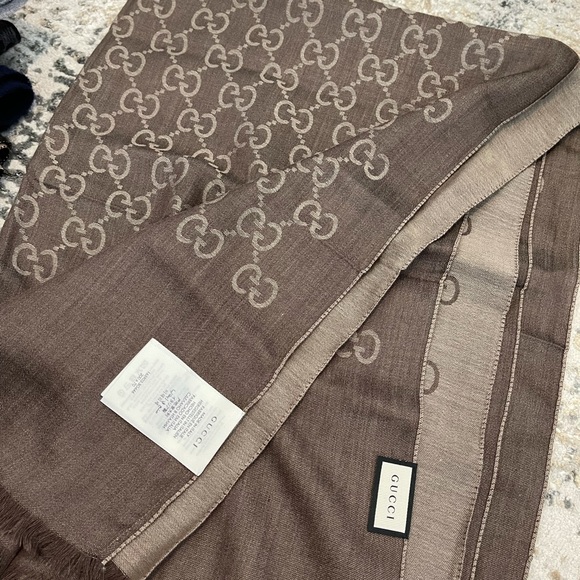 Brown Gucci Scarf (sold) - Picture 1 of 3